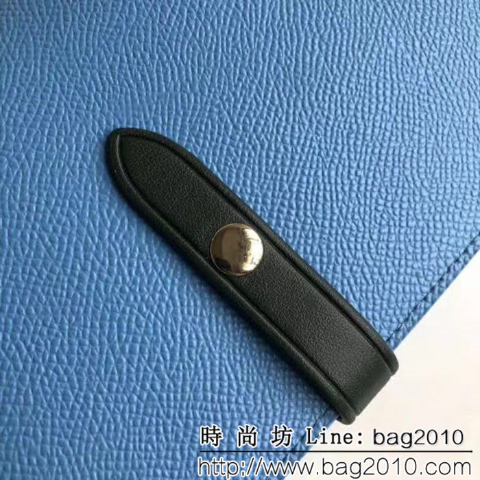 CELINE賽琳原單 專櫃 手掌紋牛皮搭扣拼色錢夾 4148 SL1448